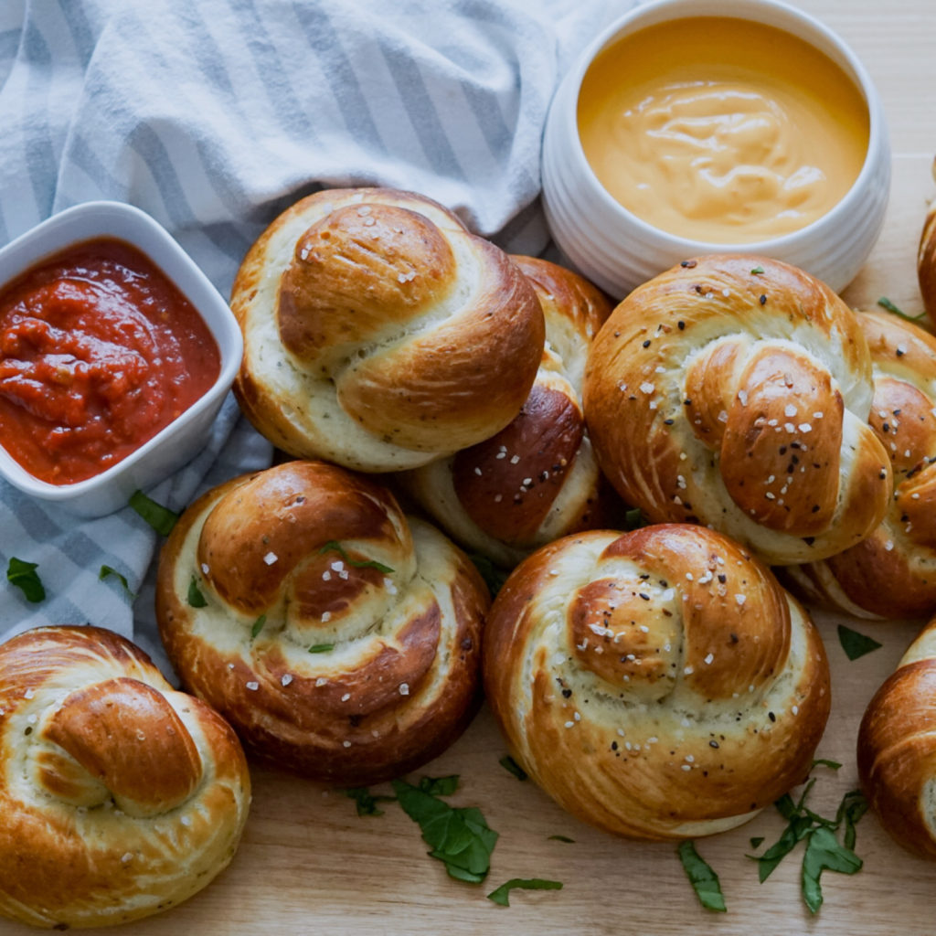 Parmesan Pretzel Knots