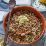 Stuck-Pot Rice with Lentils and Yogurt