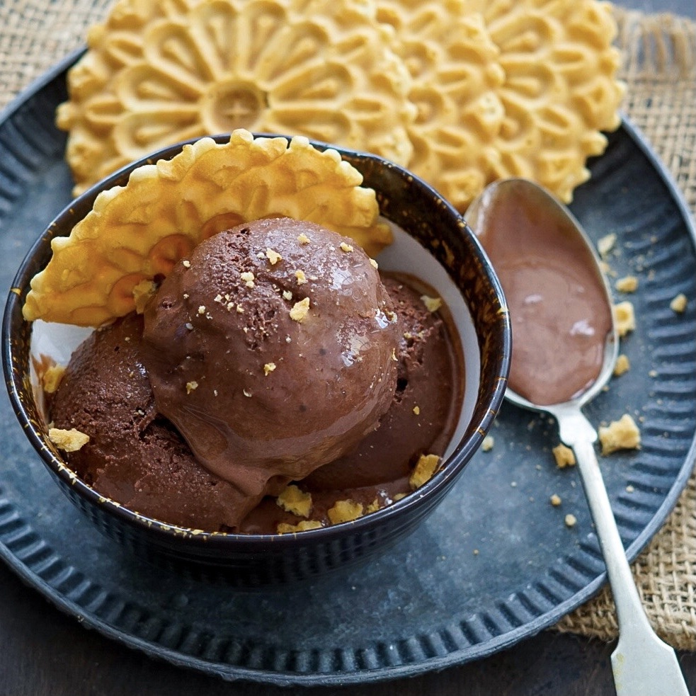 No-Churn Chocolate Soft Serve