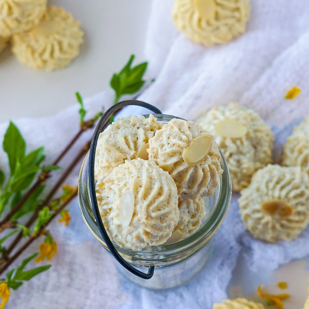 Lemon Almond Coconut Cookies