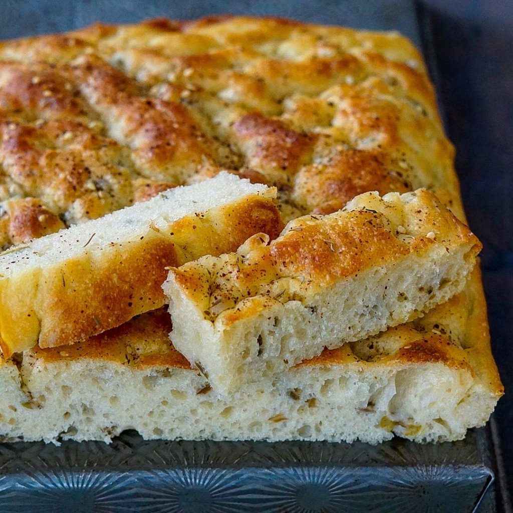 Green Olive Za’atar Focaccia