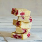 Raspberry White Chocolate Blondies
