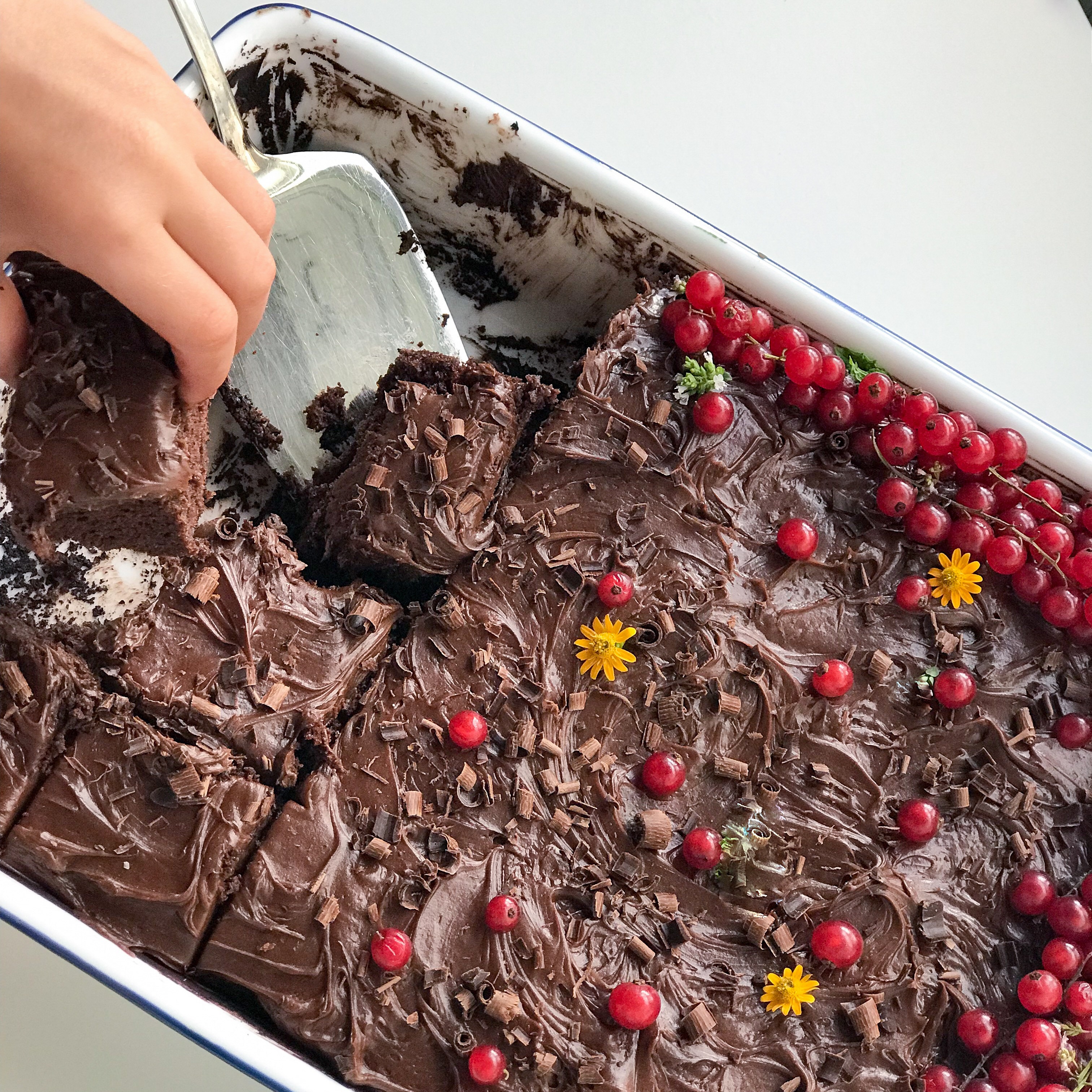 One-Bowl Milk Chocolate Cake with Chocolate Caramel Frosting