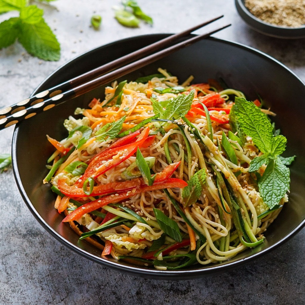 Brown Rice Noodle Salad