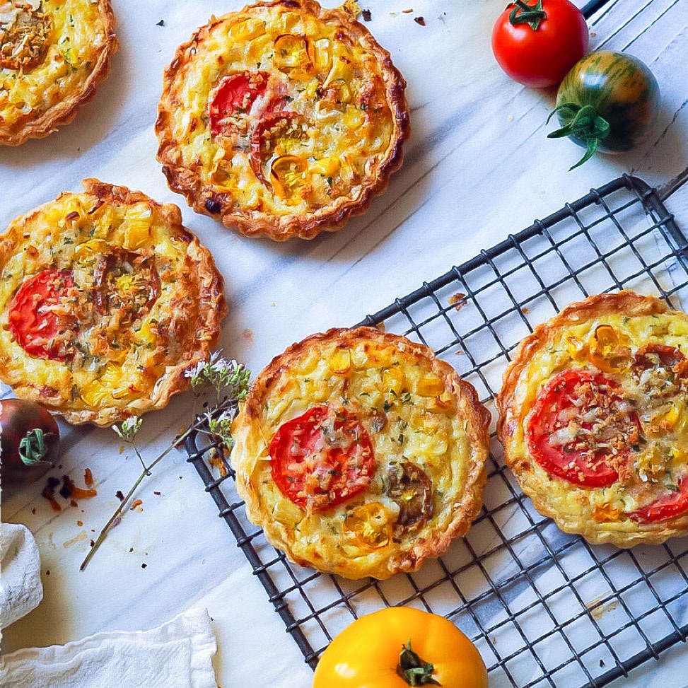 Corn and Tomato Tartlets