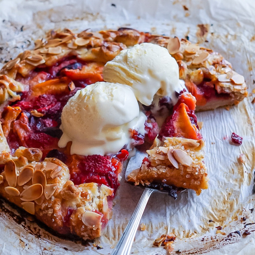 Stone Fruit and Berry Galette