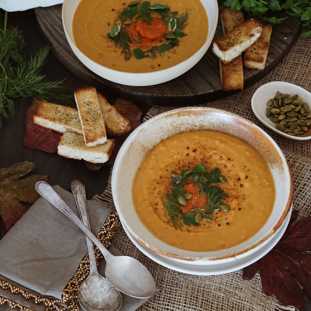 Curried Lentil and Carrot Soup