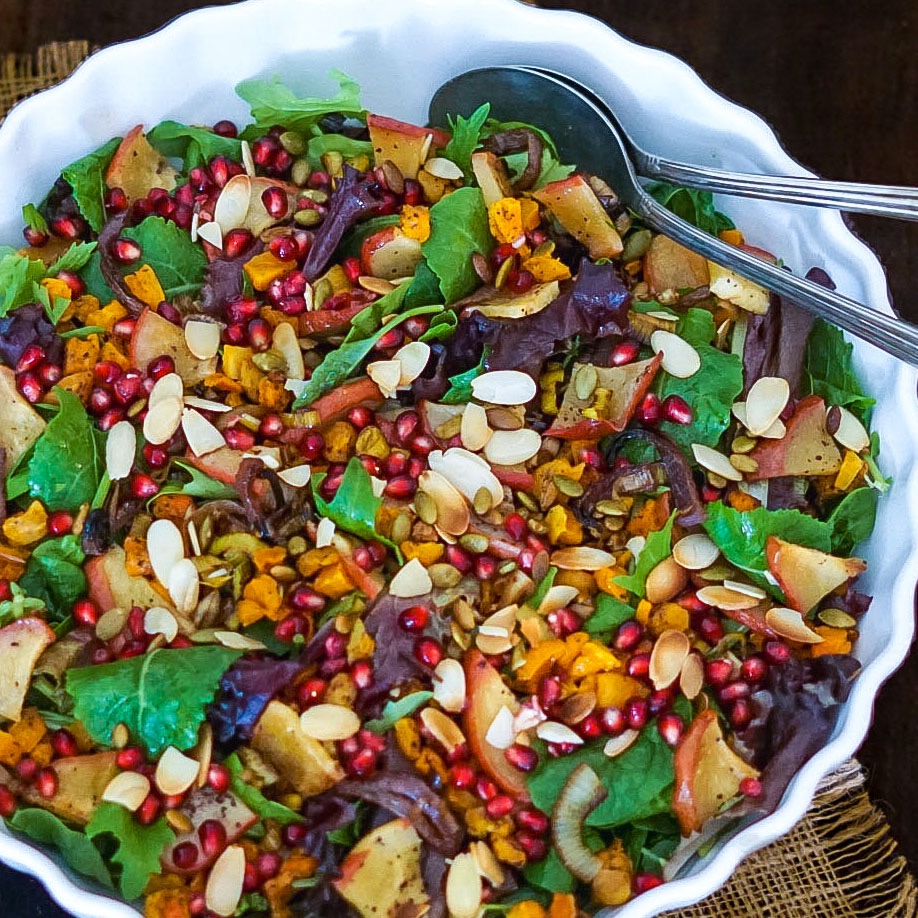 Butternut, Pear and Leek Salad