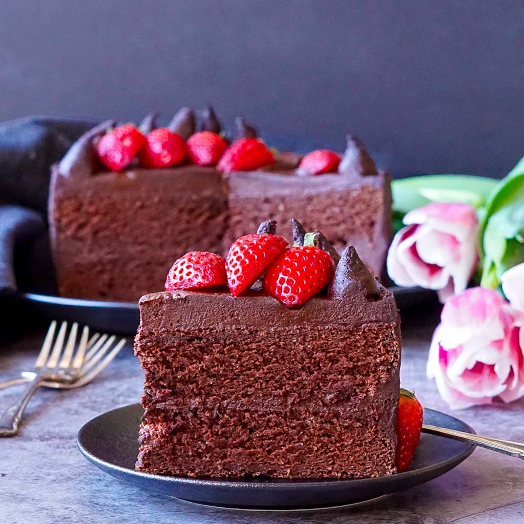 Chocolate Cake - Plant Based - Thekitchensinkblog.com