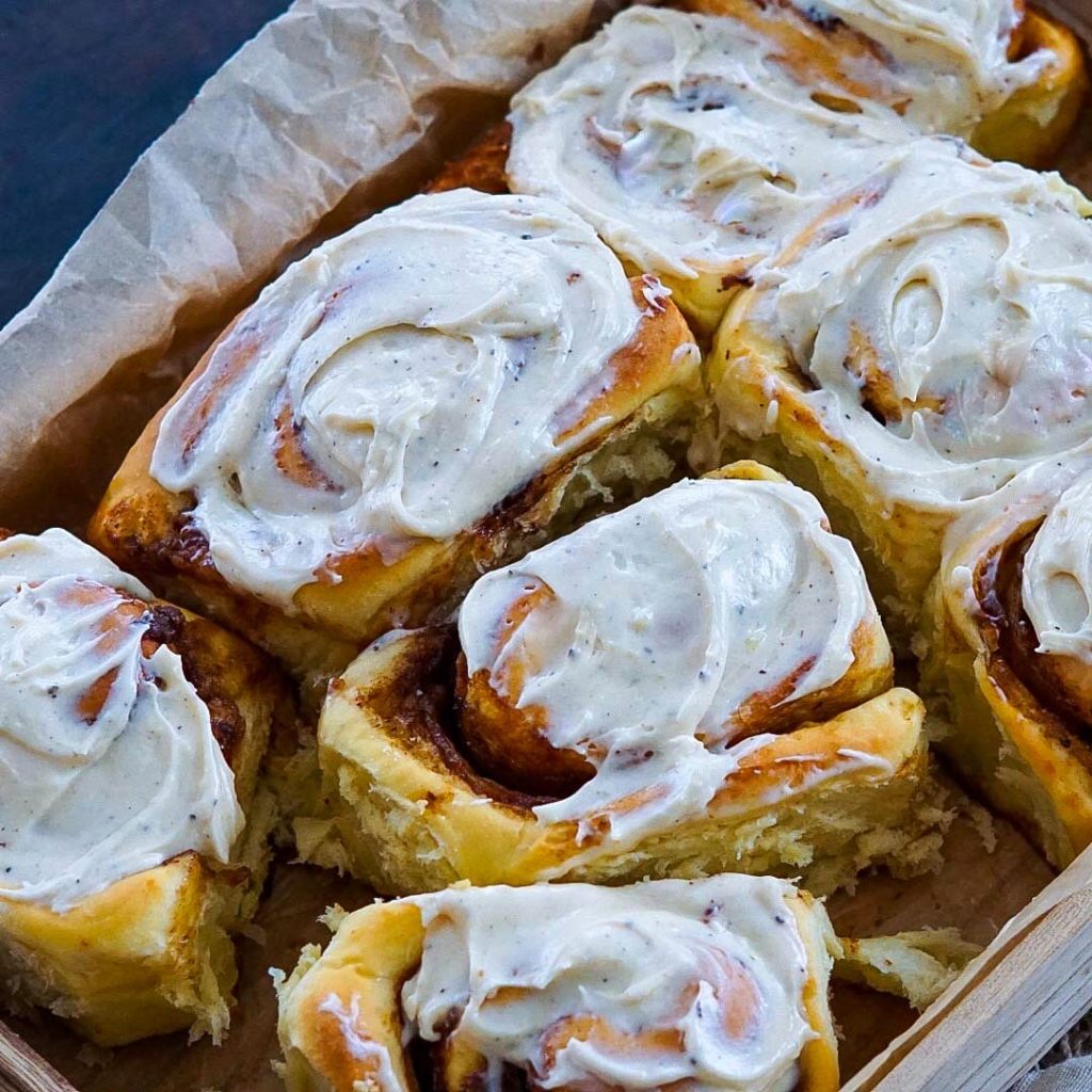 Brown Butter Iced Mocha Cinnamon Rolls