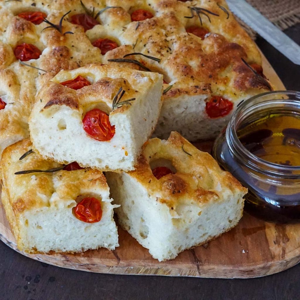 Shockingly Easy No-Knead Focaccia - thekitchensinkblog.com