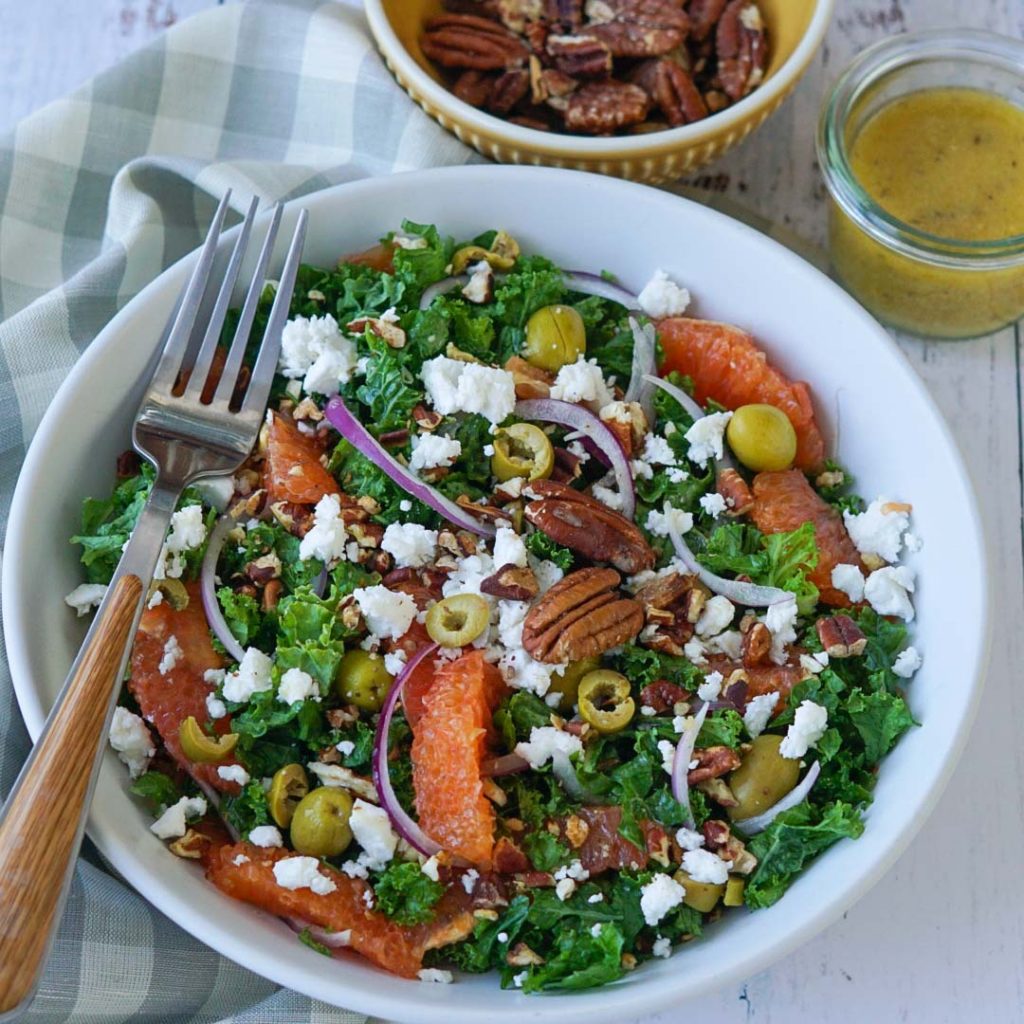 Orange Olive Kale Salad