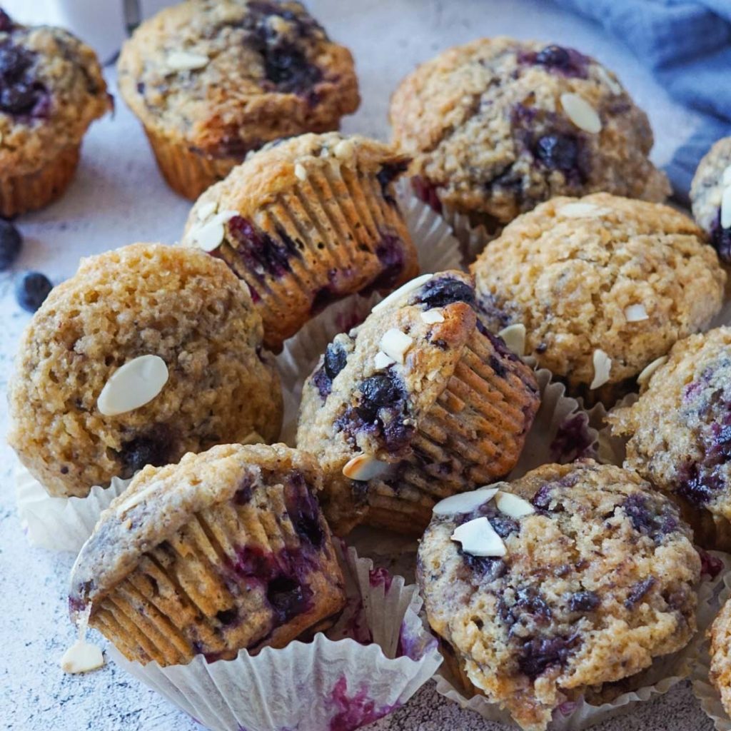 Blueberry Vanilla Crunch Muffins