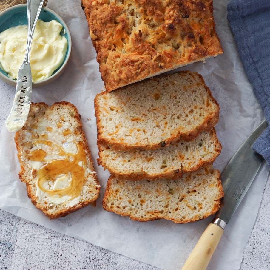 Cheddar Chive Beer Bread