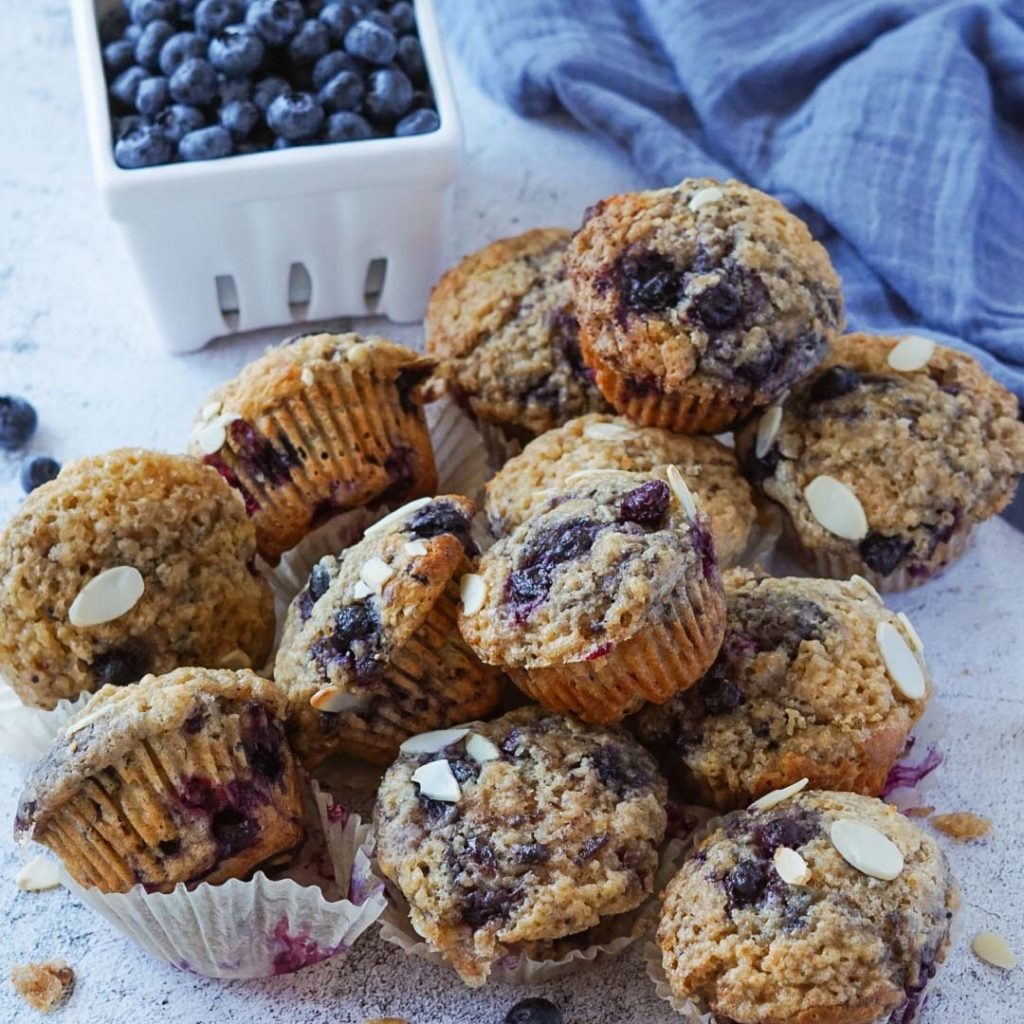 Blueberry Vanilla Crunch Muffins