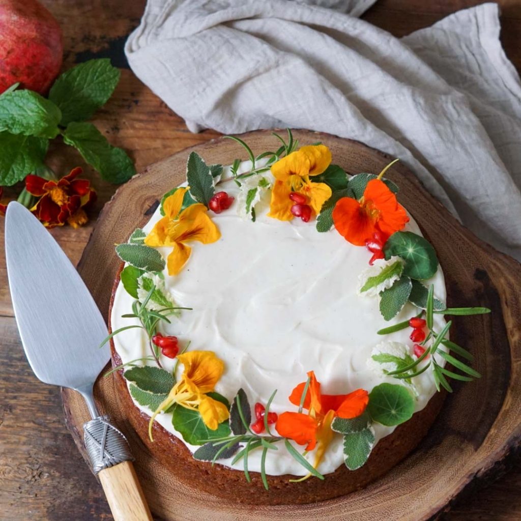 Spiced Honey Cake with Cream Cheese Frosting
