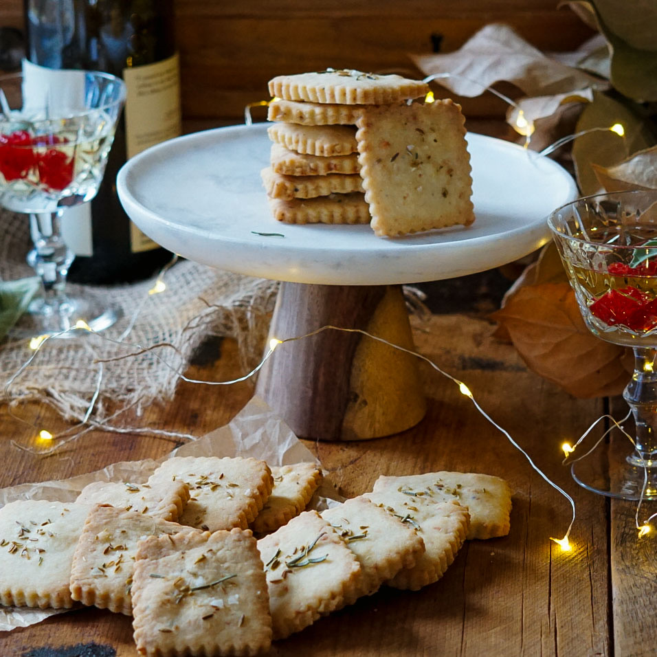 Parmesan Fennel and Sea Salt Shortbread