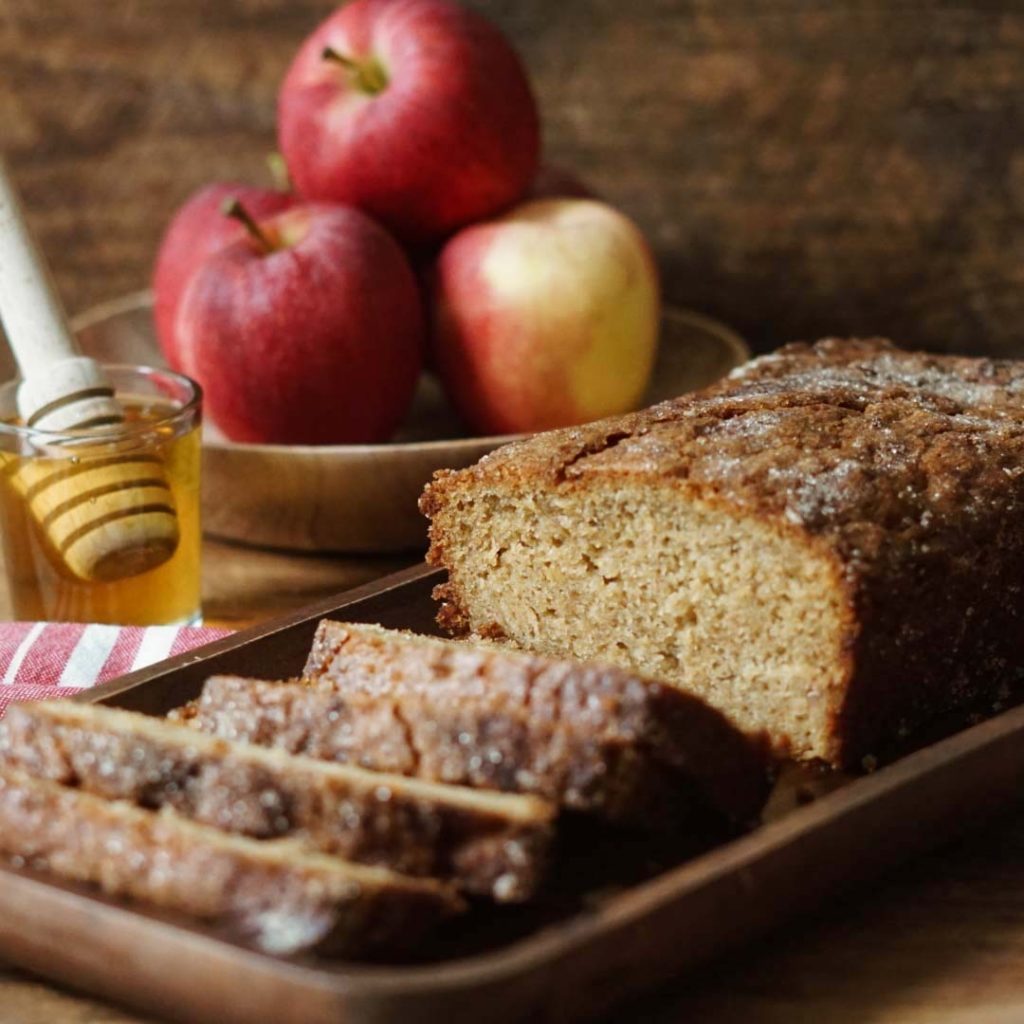 Olive Oil Apple Cake With Spiced Sugar   thekitchensinkblog.com